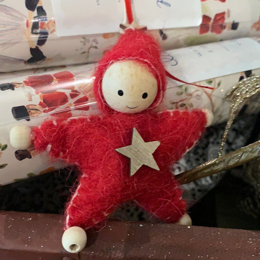 FELT STAR CHARACTER ORNAMENT