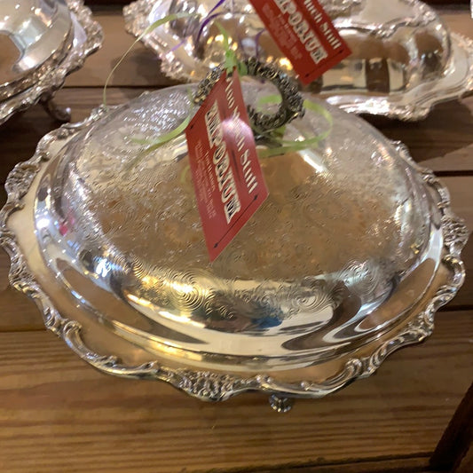 SP ORNATE CASSEROLE w/LID