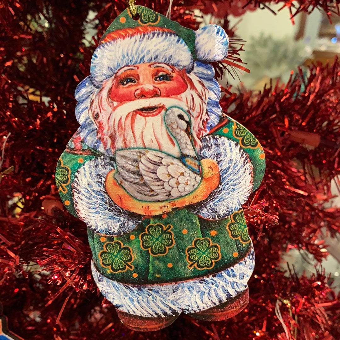 ORNAMENT - CELTIC SWAN SANTA