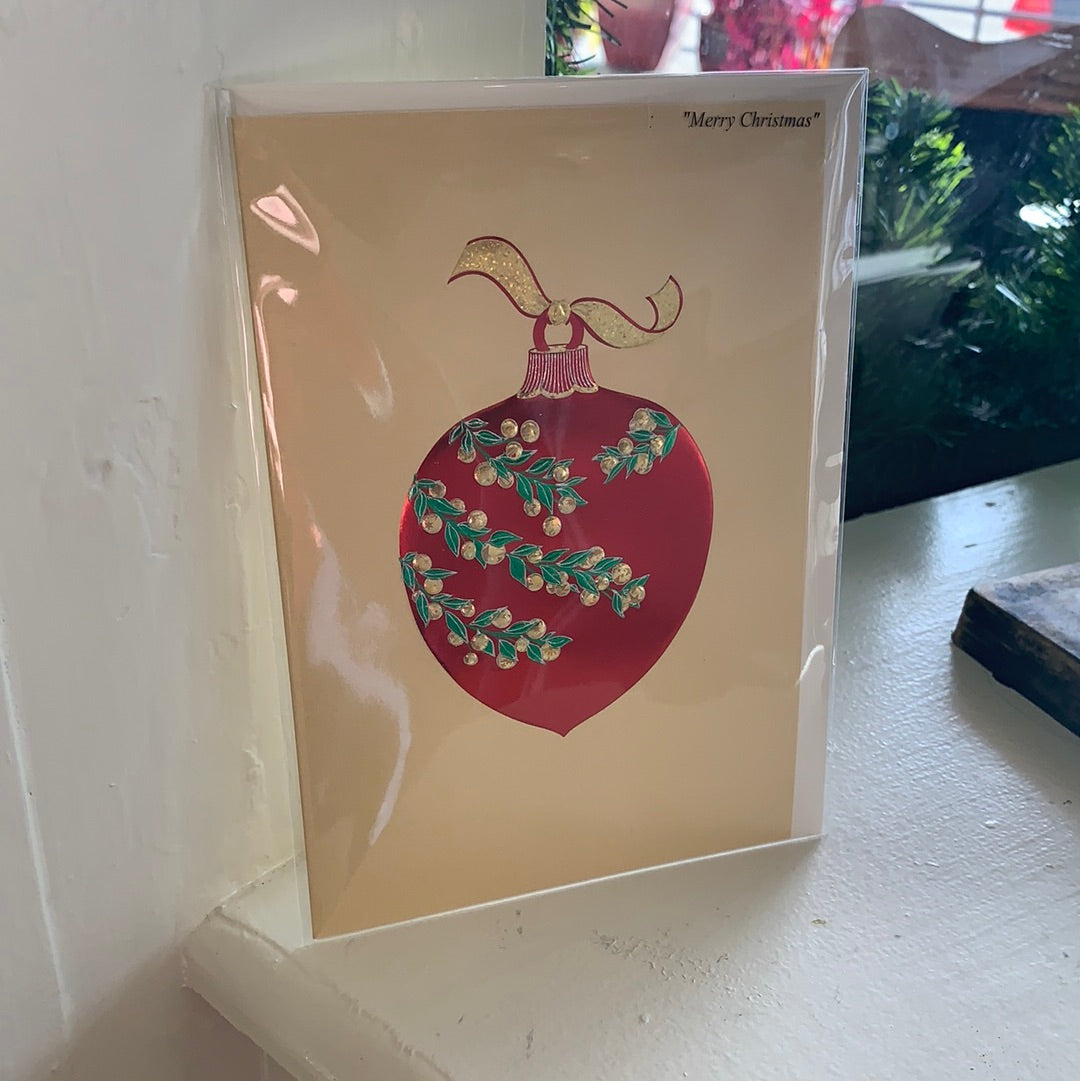 CARD - BERRY BRANCH ORNAMENT