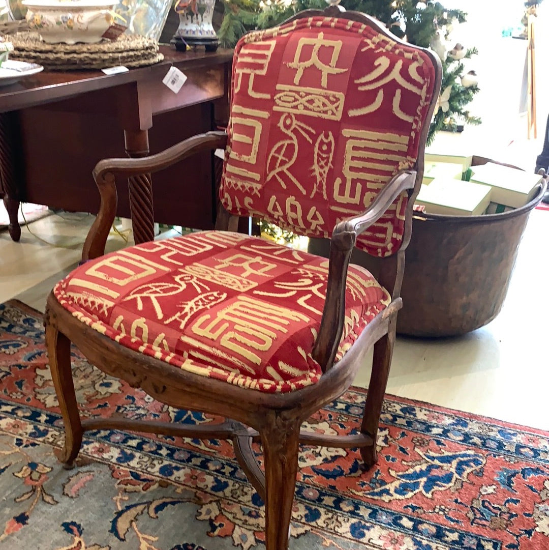 ANTIQUE FRENCH ARM CHAIR,