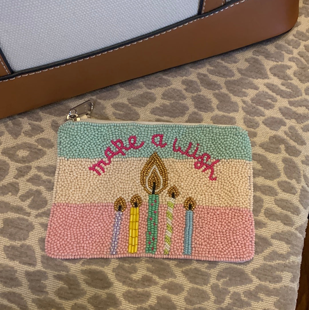 Make a Wish Beaded Pouch