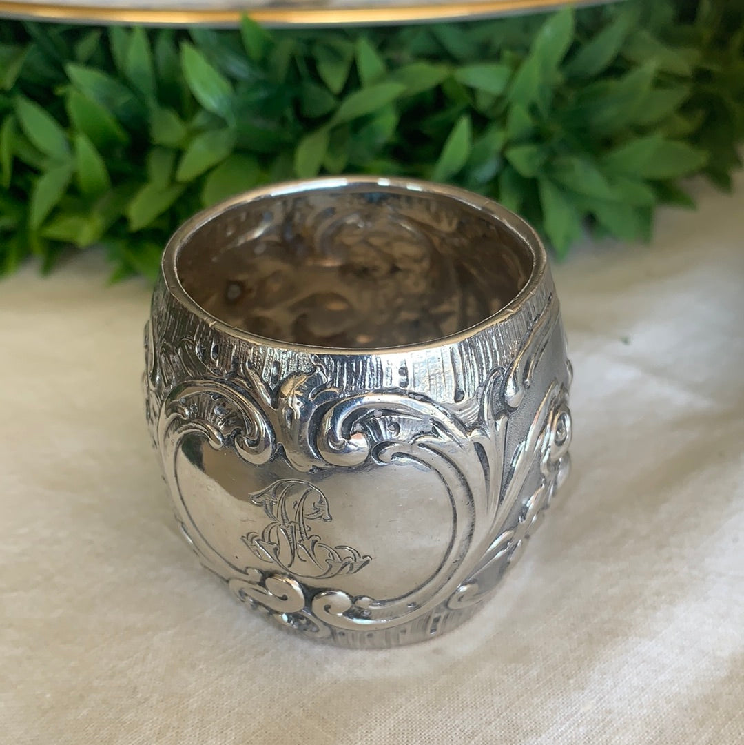 EXTRAORDINARY STERLING SILVER NAPKIN RING