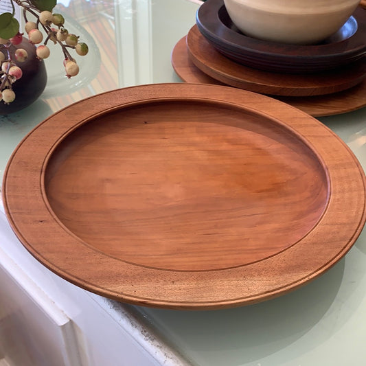 14" Wooden Platter