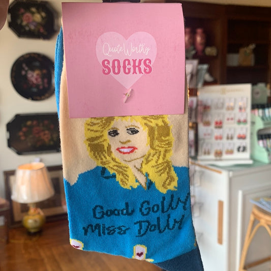 Good Golly Miss Dolly Dolly Parton Inspired Socks