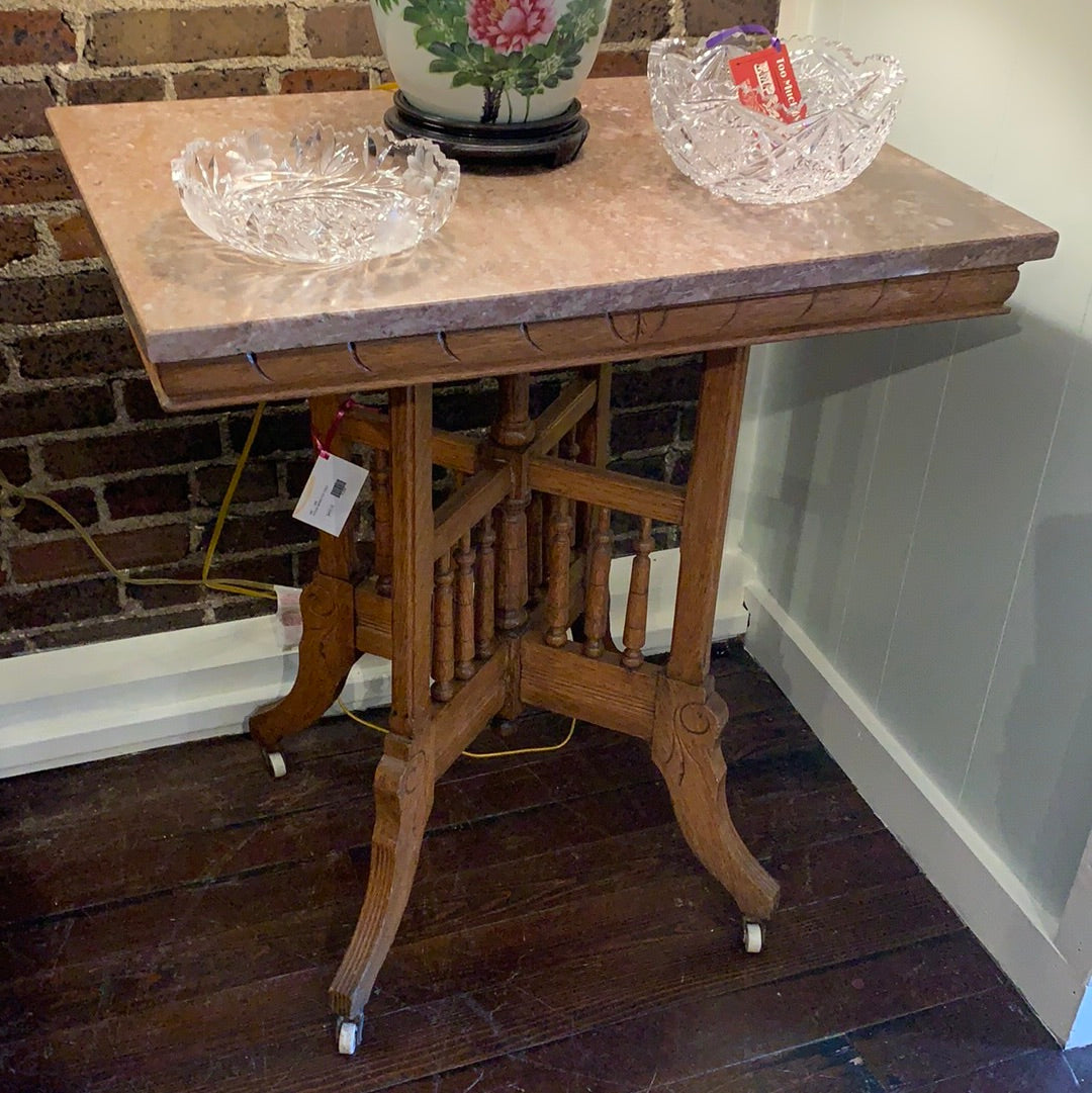 ANTIQUE MARBLE TOP TABLE
