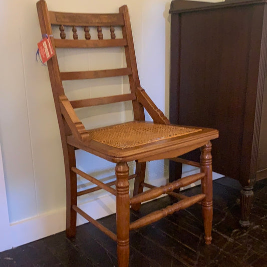 EASTLAKE CANE BOTTOM CHAIR