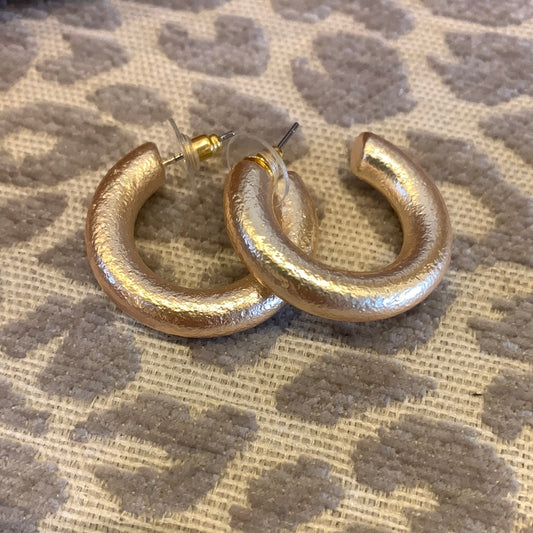Gold Coated Acrylic Hoops