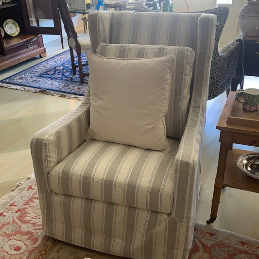Wright Swivel Chair - Yuso Sky Fabric