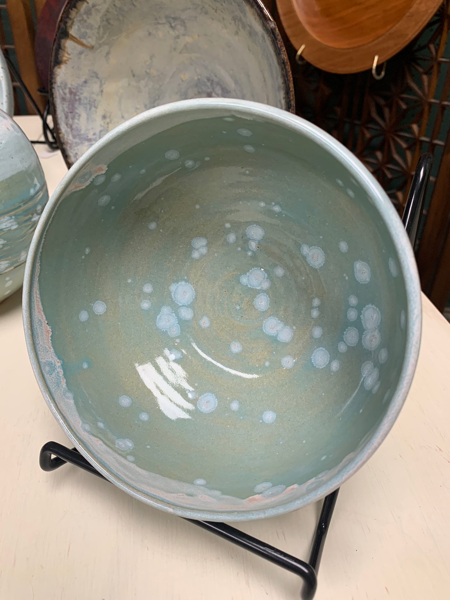 Medium Green/Blue Speckled Bowl